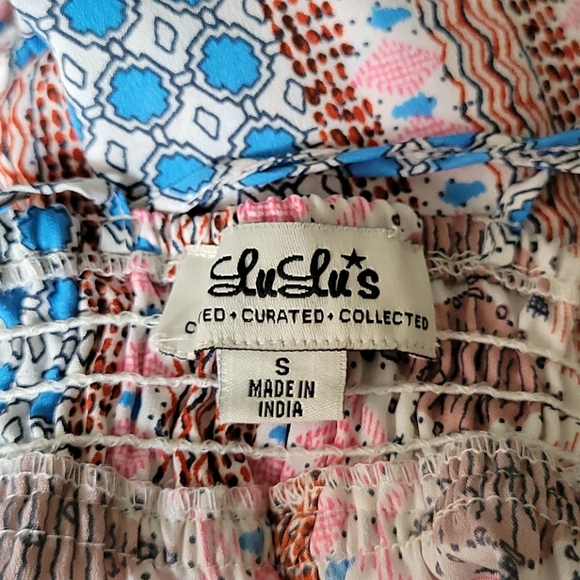 LULUS Maxin & Relaxin Colorful Boho Print Maxi - Picture 7 of 10
